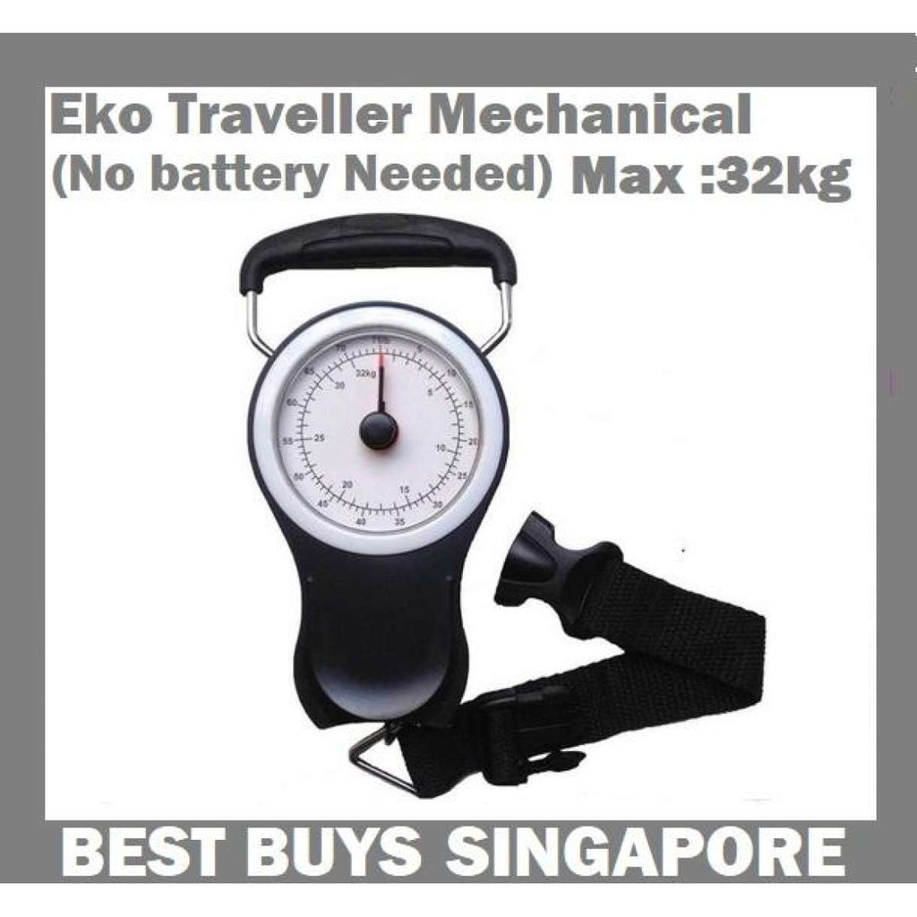 Eko Traveller Mechanical Baggage Luggage Weighing Scale with Belt 32Kg