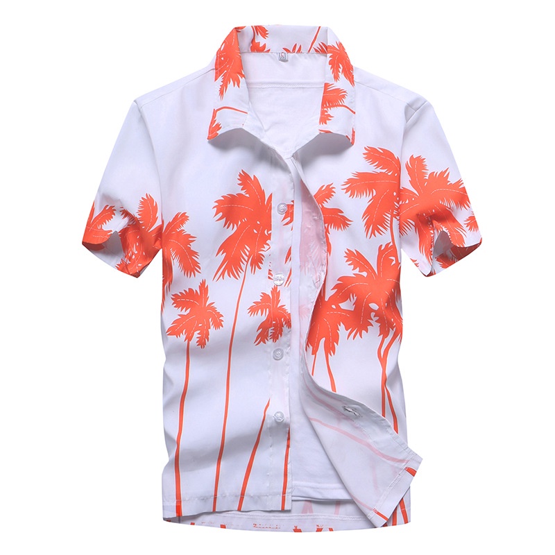 mens short sleeve button down hawaiian shirts