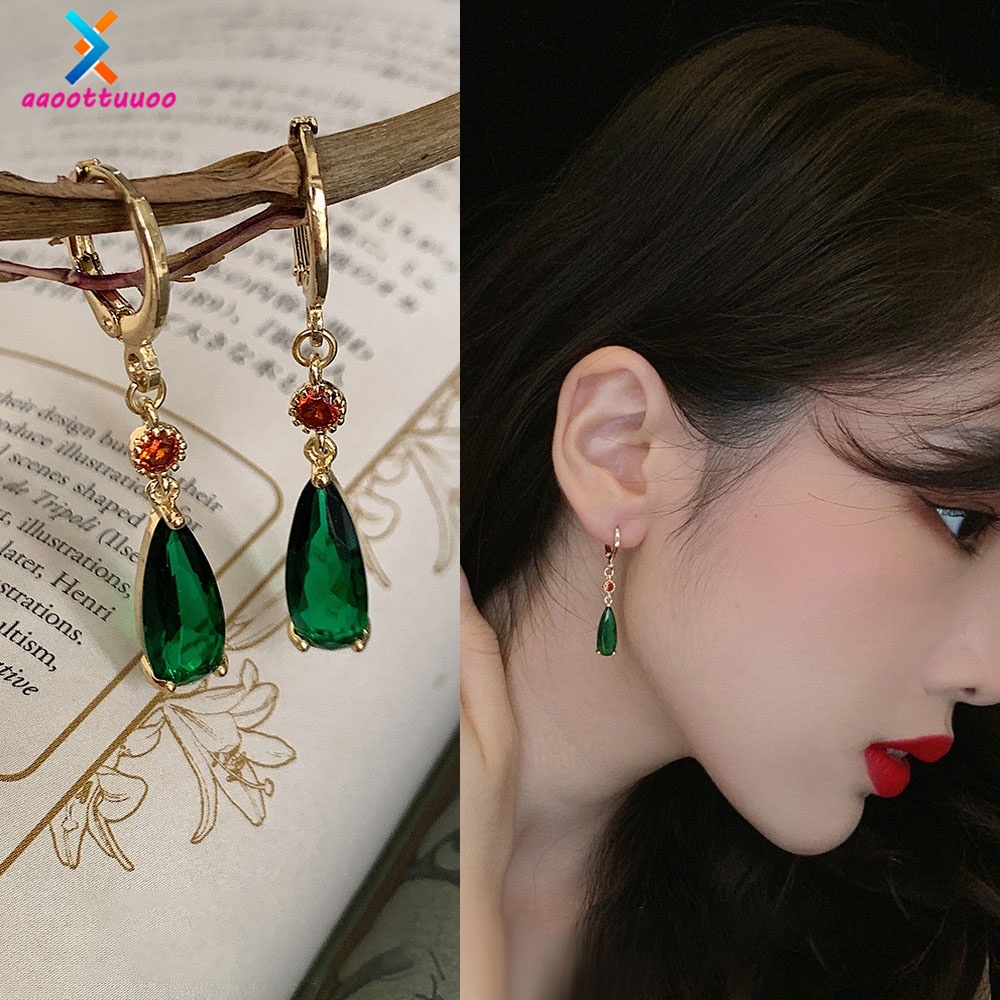 Vintage Popular Anime Howl's Moving Castle Style Earrings Emerald Ear  Jewelry | Shopee Singapore