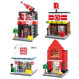 HOT ITEM   Mainan  Lego  Compatible DIY Mini Street Building 