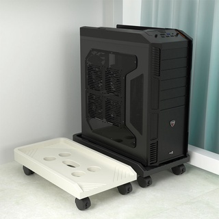 [Shop Malaysia] 360 rotating computer case holder cpu stand pc base trolley with wheels