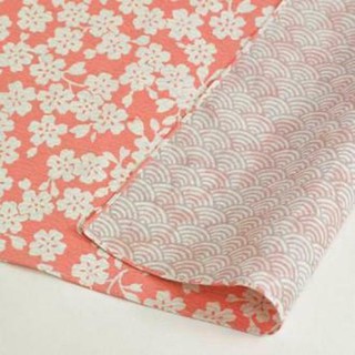 F/S Japanese Furoshiki Red Dumpling Yumeji Takehisa Wrapping Cloth Cotton 100%