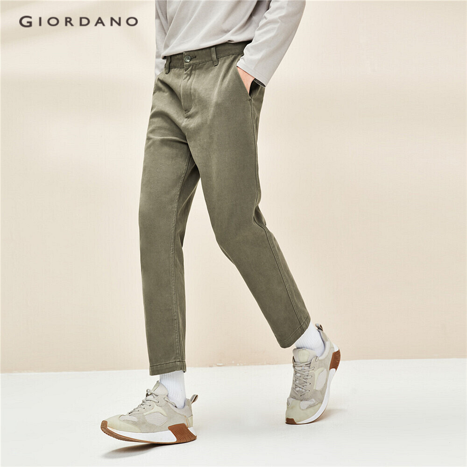 Giordano Men Thick Cotton Mid Rise Casual Pants Shopee Singapore