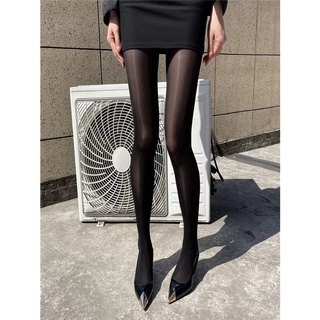 Buy 10 Get 1 Free More Aurora Horse Oil Socks Sexy Black Stockings Pure Desire Oily Women Summer Thin Steel Wire Water Gloss Mask Pantyhose