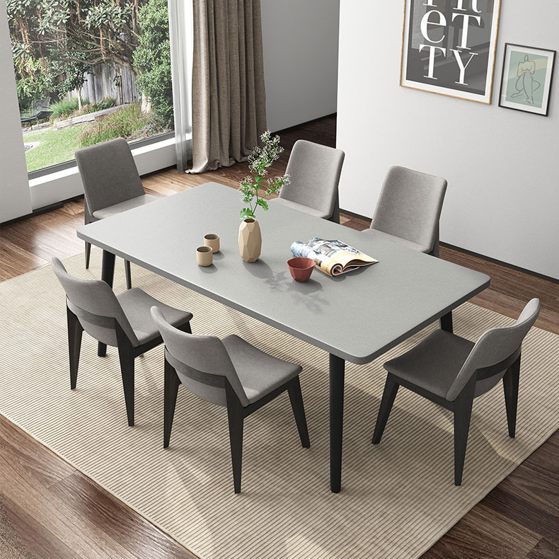 SHEEP Nordic Long Dining Table Solid Wood Dining Table Square Table ...