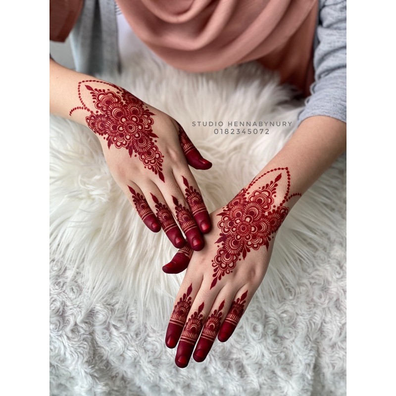 Inai Painting Instant Special Mix Bride Black Henna Durable 25gram Inai Kon Hot Selling Shopee Singapore