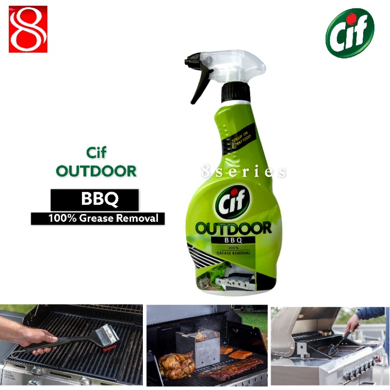 CIF OUTDOOR BBQ Burnt / Grease remover cleaner 450ml Shopee Singapore