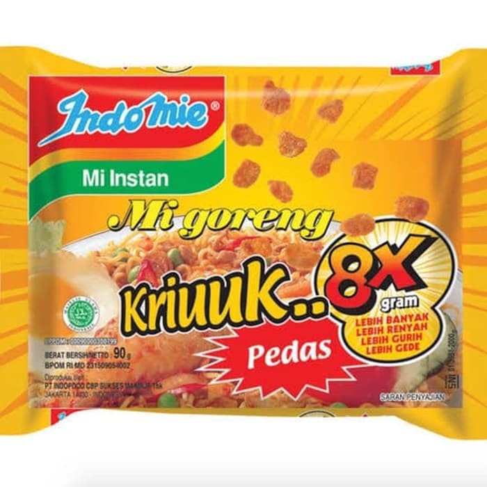 Indomie Goreng Kriuk Pedas - Bundle of 5 units | Shopee Singapore