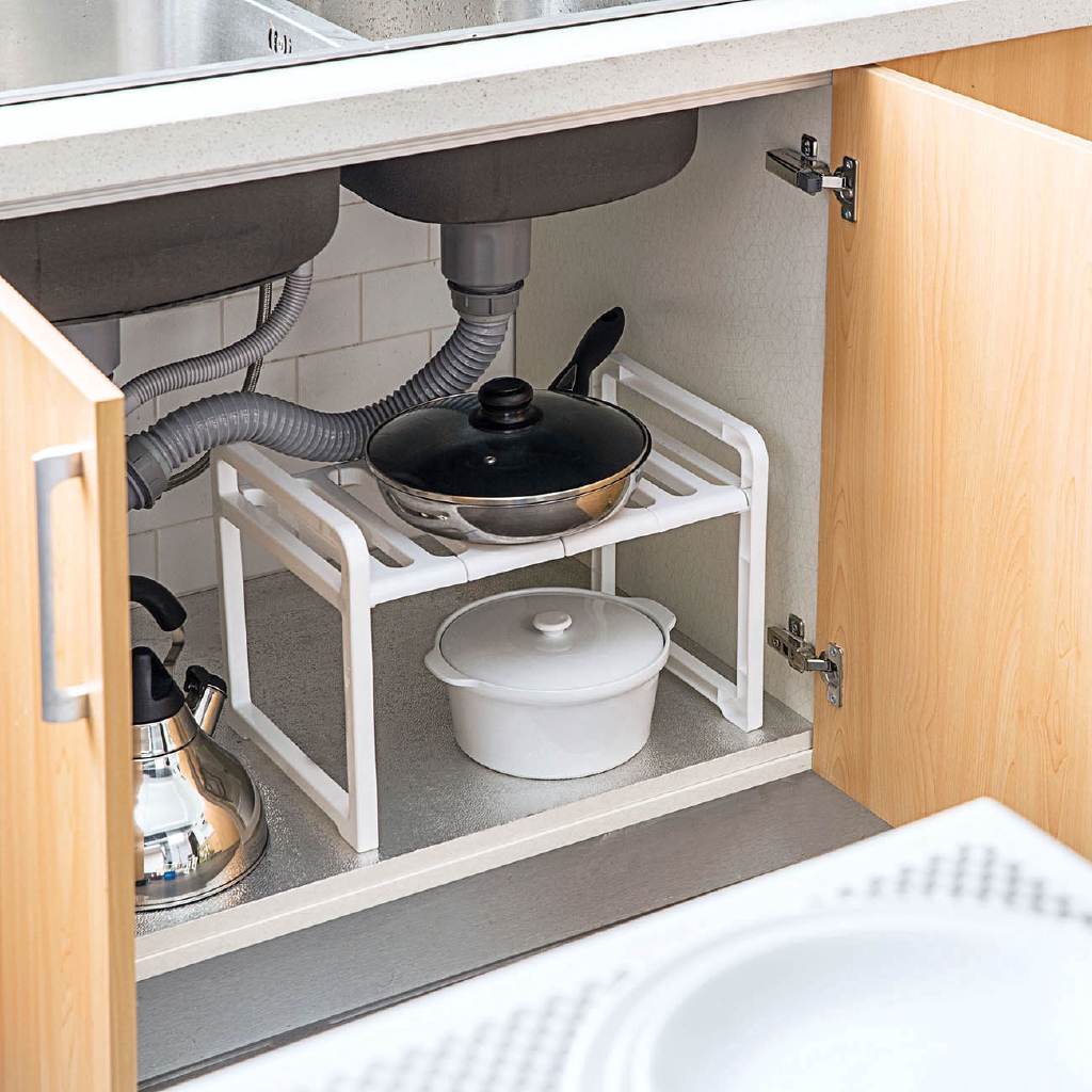 1 Pcs Stainless Steel Under Sink Shelf Cabinet Pot Rack Kitchen