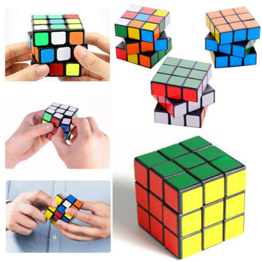 Kids Fun Rubiks Cube Toy Rubix Mind Game Classic Magic Rubic Puzzle XMas Gift 