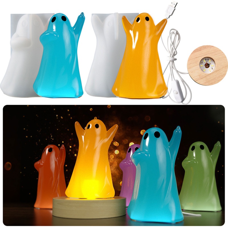 Image of Best LED Light Display Stand DIY Soap  Crafts Making Molds Handmade Gift  Silicone Molds Halloween Decor #8