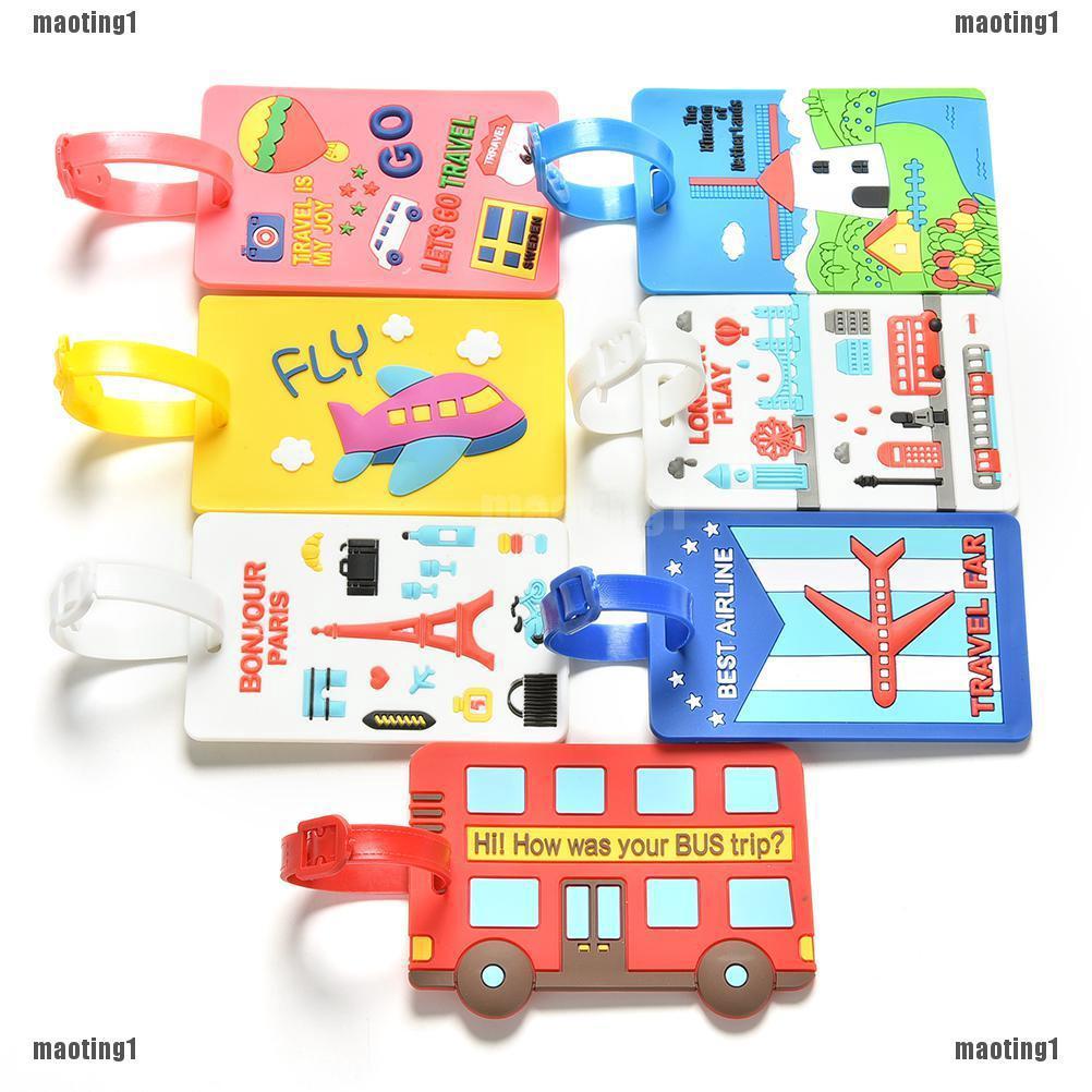 {MT1}Luggage Tags Labels Strap Name Address ID Suitcase Bag Baggage Travel Label