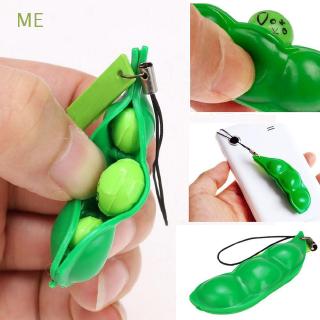 3//2//1X Cute Squishy Peas In Pod Keyring Edamame Keychain Mochi funny Toy Fidget