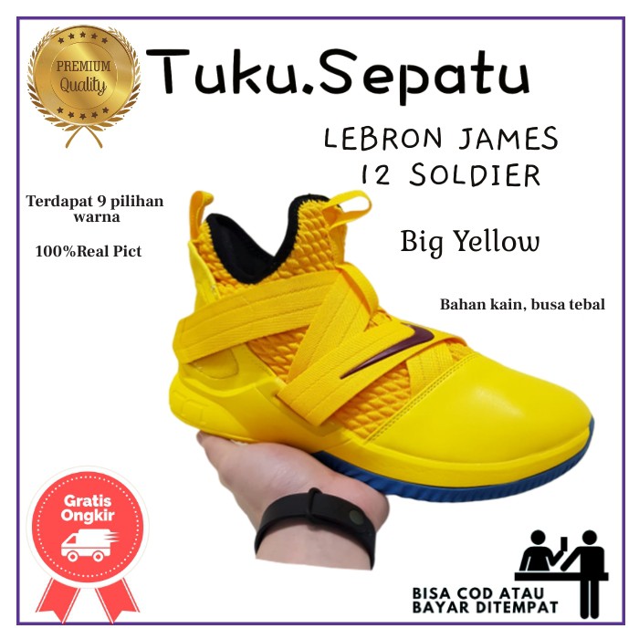 lebron james yellow shoes