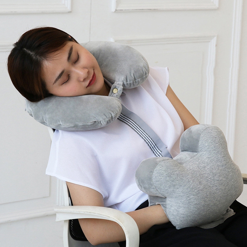 Comfortable Plush U Shaped Travel Accessories Pillow For Airplane