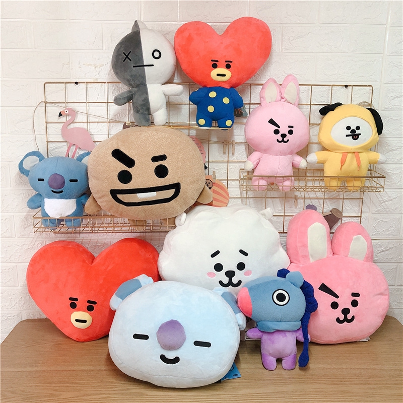 14" BTS Stuffed Toys BT21 Plush Dolls Bolster Kids
