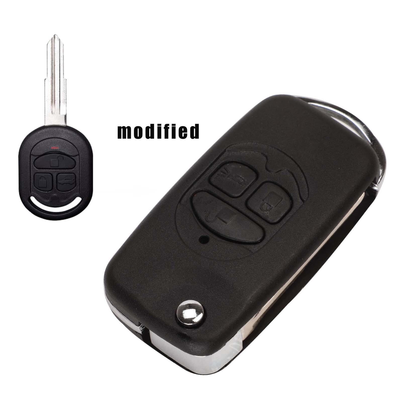 (borongwell)Lmproved Folding Remote Control Key Case For