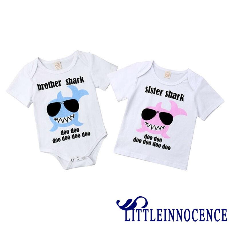  Kids Baby Little Brother Big Sister Family Matching Cute Cartoon  | Shopee Singapore
