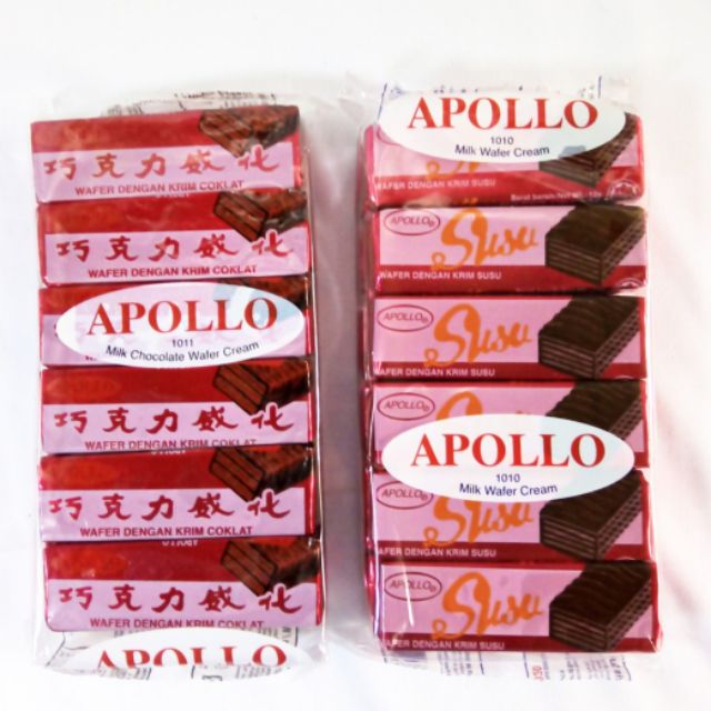 Shop Malaysia Ready Stock 12s Apollo Chocolate Wafer Stick 1010 1011 Shopee Singapore