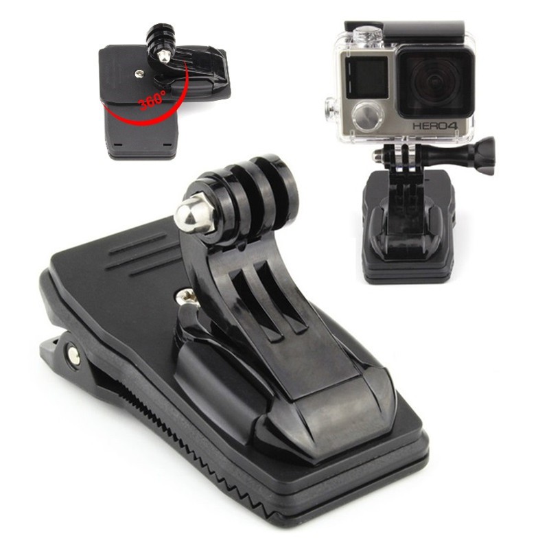 Gopro 360 Degree Ratabable Clip Mount J Hook Buckle Clamp For Backpack Shopee Singapore