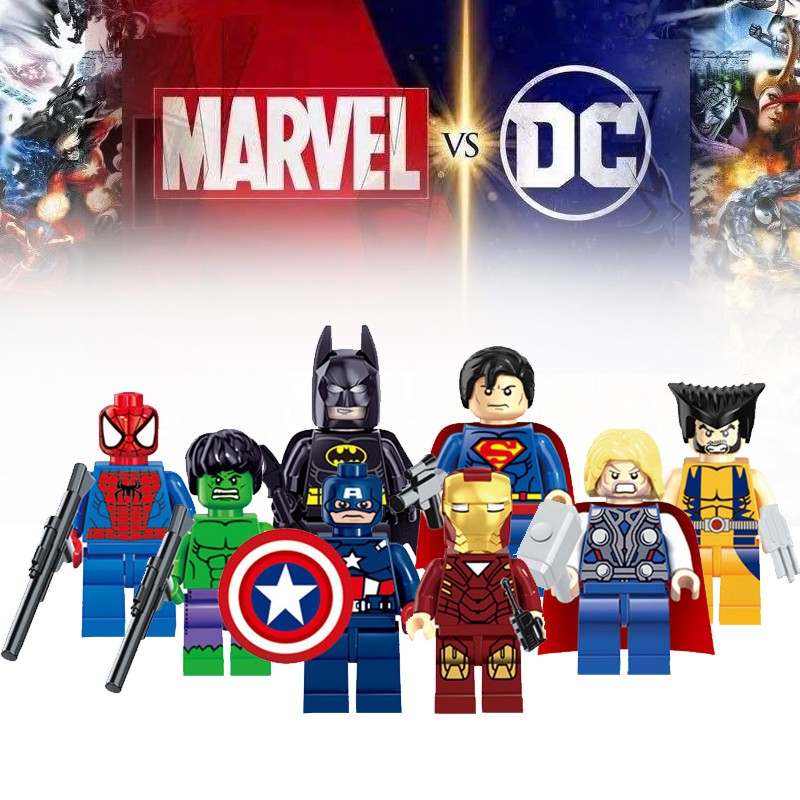 Marvel Avengers Custom Lego Mini Figures DC Superhero Iron Man Thor Batman 
