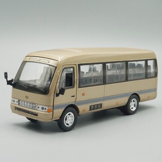 1:32 Diecast Commercial Vehicle Model Toy Toyota Coaster MPV Pull Back With Sound & Light