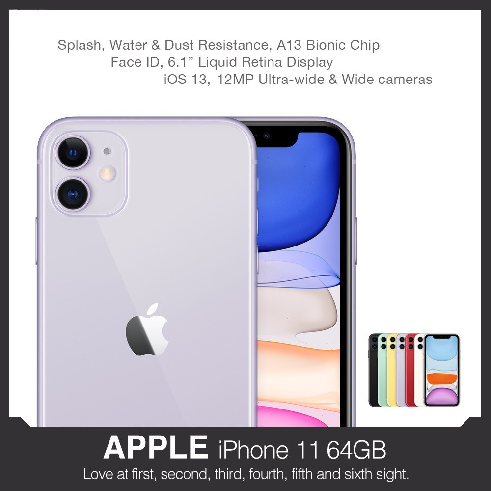 Apple Iphone 11 64gb Sealed Local Set 1 Year Apple Singapore Warranty Lowest Price Ever At Shopee Shopee Singapore