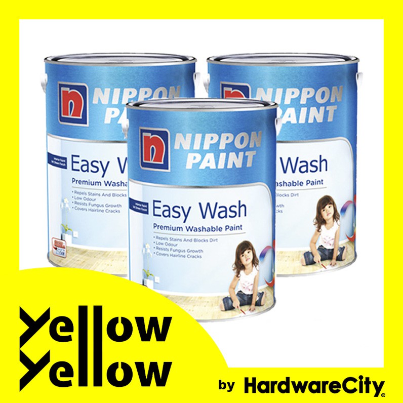  Nippon  Paint Easy  Wash  5L BUNDLE OF 3 EASYWASH Shopee 