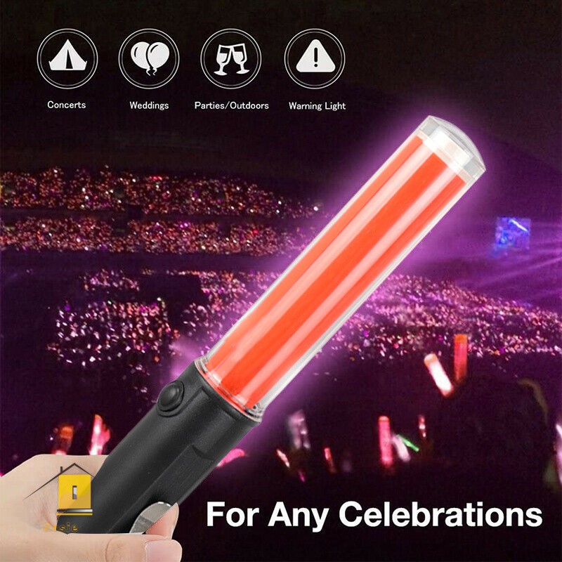 Glow Sticks Led Traffic Wand Flashlight Warning Light Emergency Portable For Outdoor Shopee Singapore