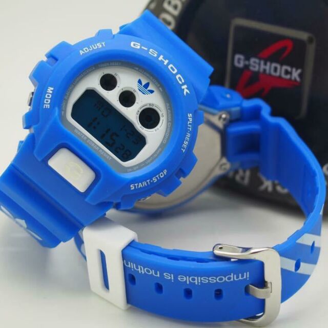 g shock adidas blue