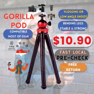 Flexible BIG TRIPOD Gorilla stand Load Monopod for DSLR CAMERA AND mobile phone Mini Travel Outdoor Digital Cameras