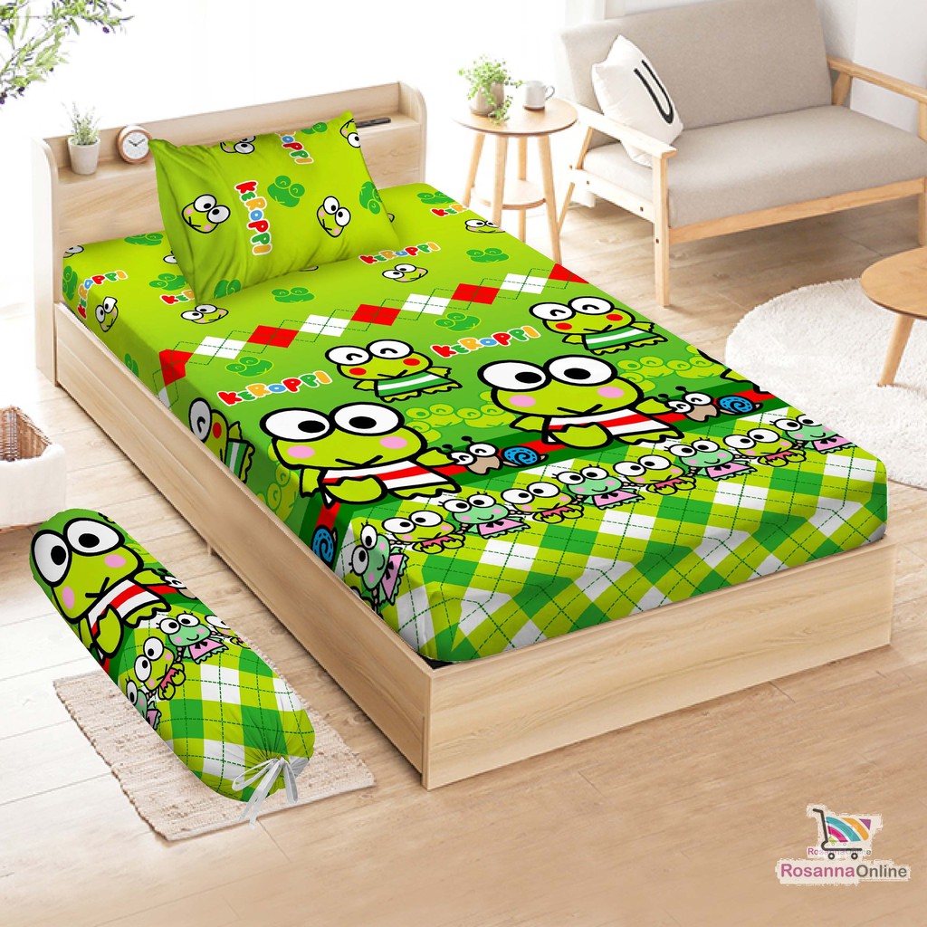 Vito Disperse Bed Sheet Single Plate 120x200 Keroppi  