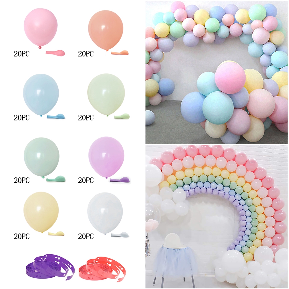 Pcs Inch Macarons Color Pastel Candy Balloons Multicolors Latex Round Baloons Birthday