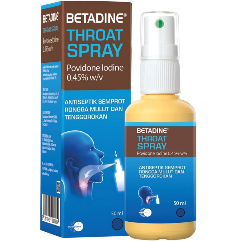 Betadine Throat spray Antiseptic spray In Throat Sore Throat Shopee