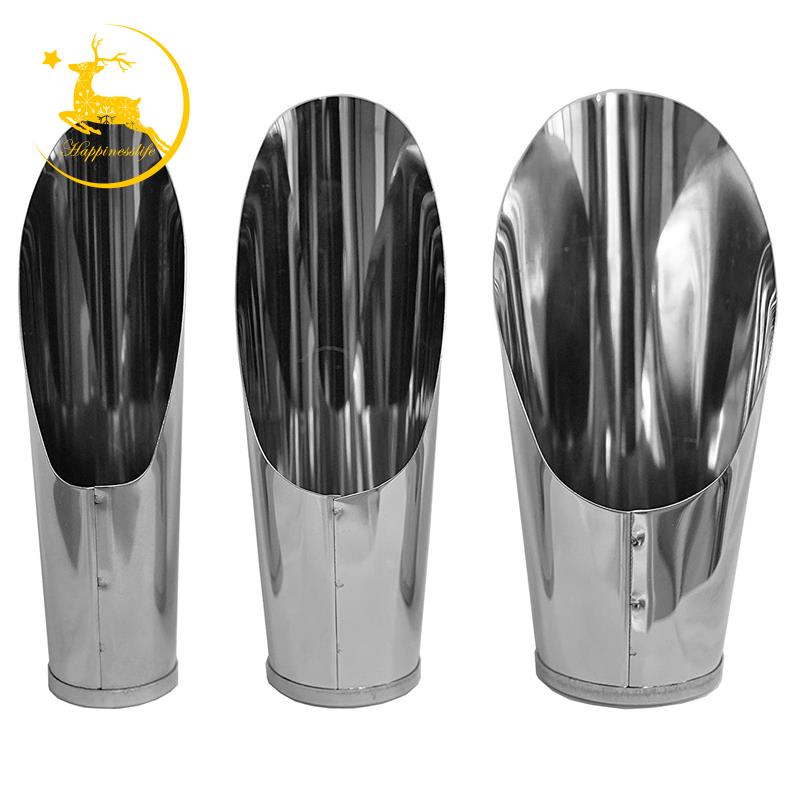 Bonsai Soil Scoop Metal 3 Pcs Set ,Stainless Steel Garden Hand Soil Scooper, Professional Bonsai