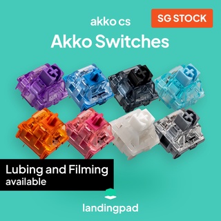 Akko CS/Jelly/V3 Switches Mechanical Keyboard Switch CREAM YELLOW BLUE LAVENDER JELLY PURPLE BLUE BLACK SILVER ROSE RED