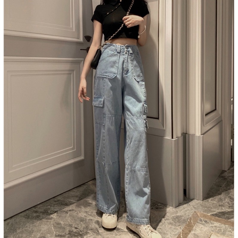 Po Cargo Mom Jeans Shopee Singapore