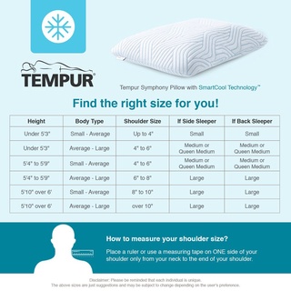 tempur symphony pillow small
