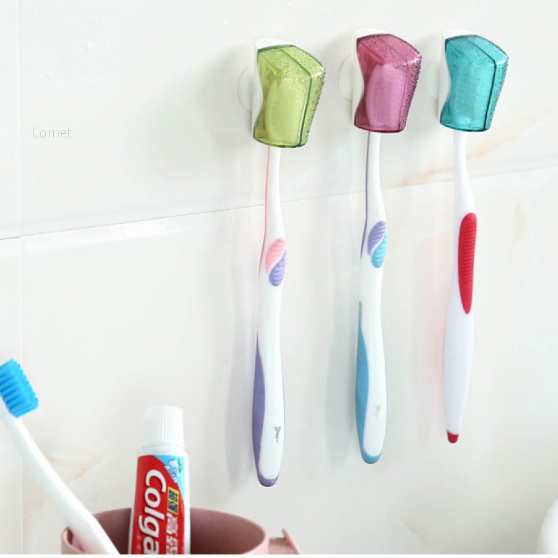 Bathroom Toothbrush Toothpaste Wall Mount Holder Sucker Suction Cup Organizer NP 