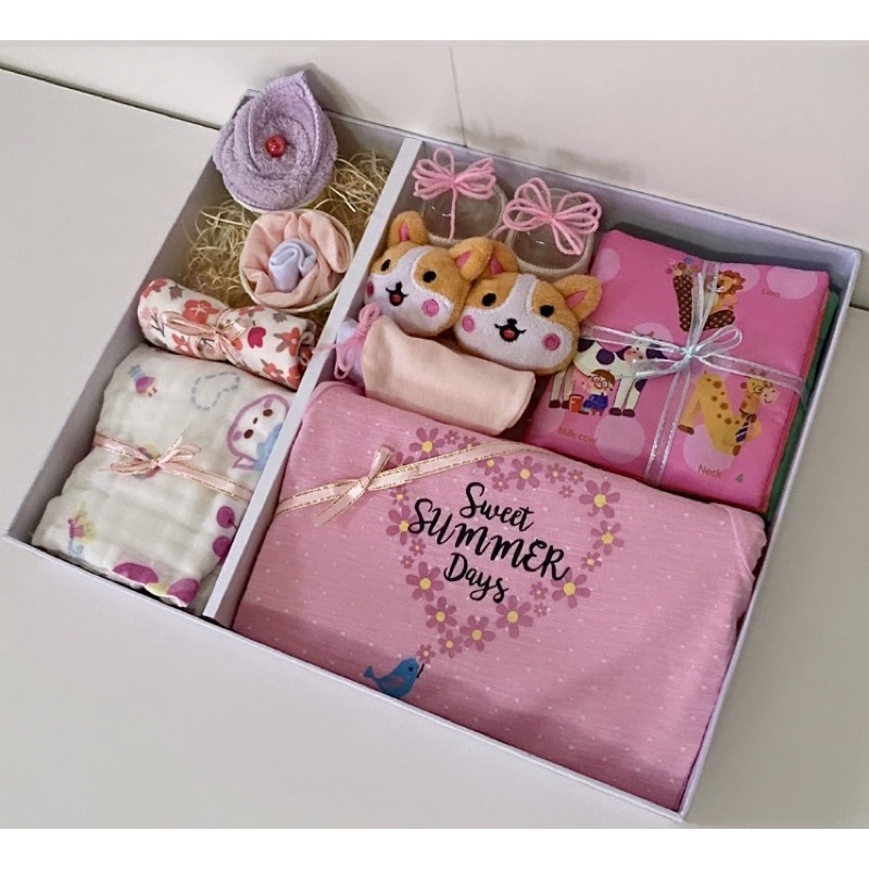 Newborn Baby Hamper Floral Giftset Full Month Celebration Shopee