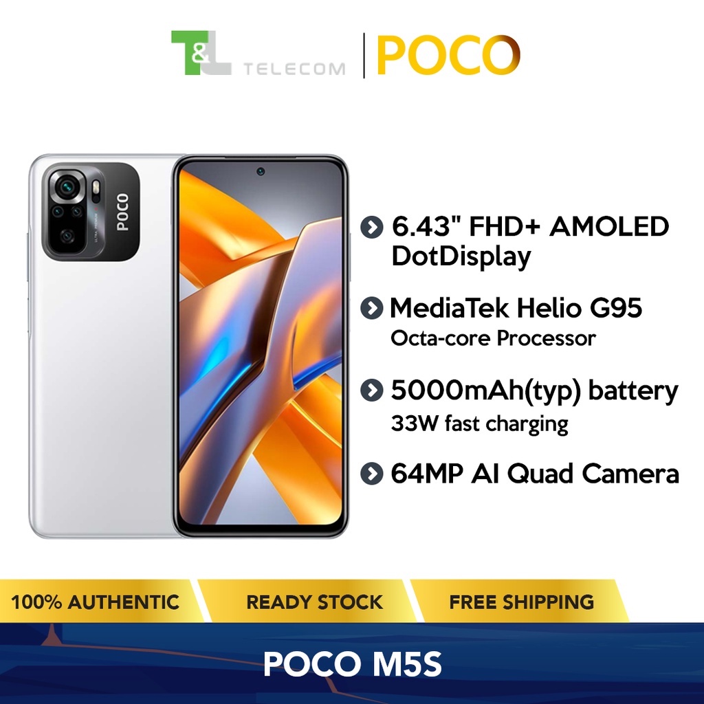 Poco M5s 4gb64gb 4gb128gb 6gb128gb Dual Sim 5g Global Version 643 Fhd Amoled 1231