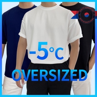 Image of Windyfit Oversized Men Plain Korean Style Casual Ice Short Sleeve T-shirt