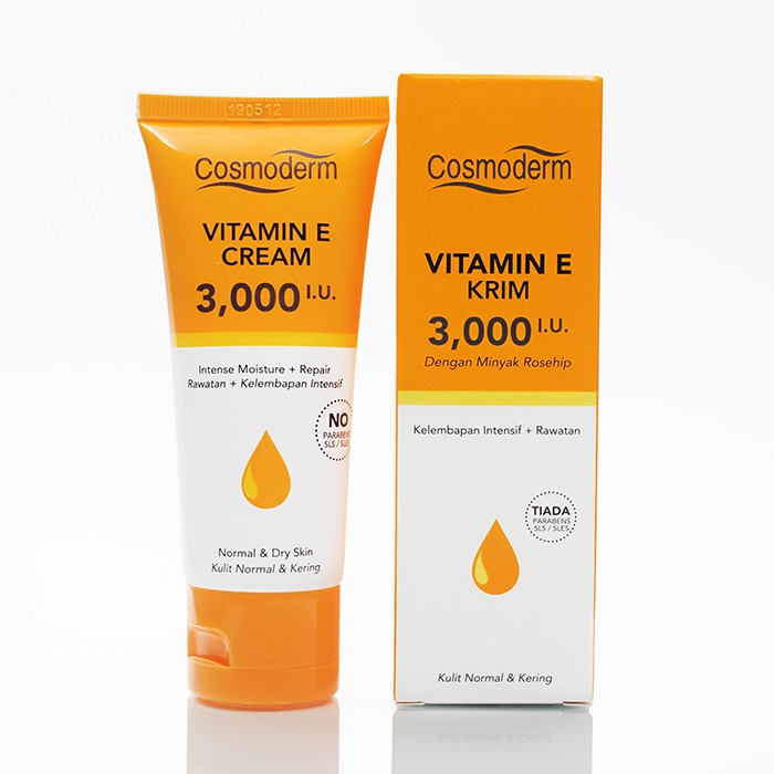 Cosmoderm Vitamin E Cream 3000 Iu With Rosehip Oil 50g Shopee Singapore