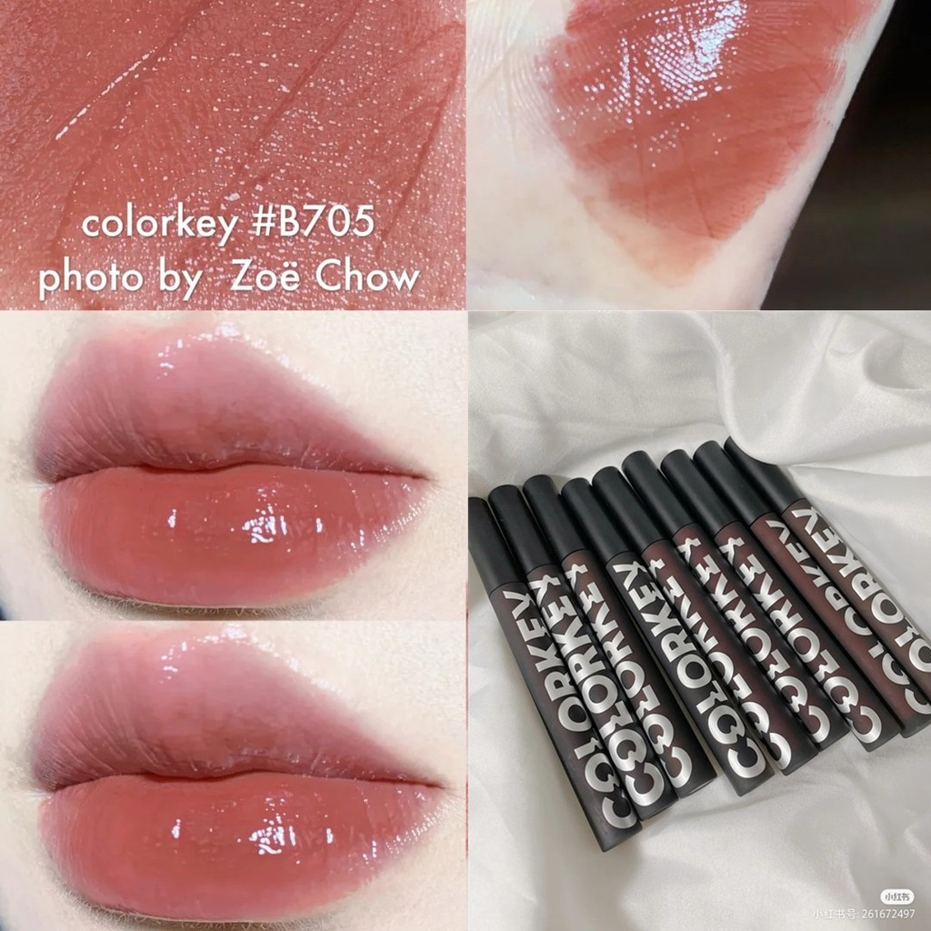 Colorkey air lip glaze lipstick moisturizing lip gloss lip tint