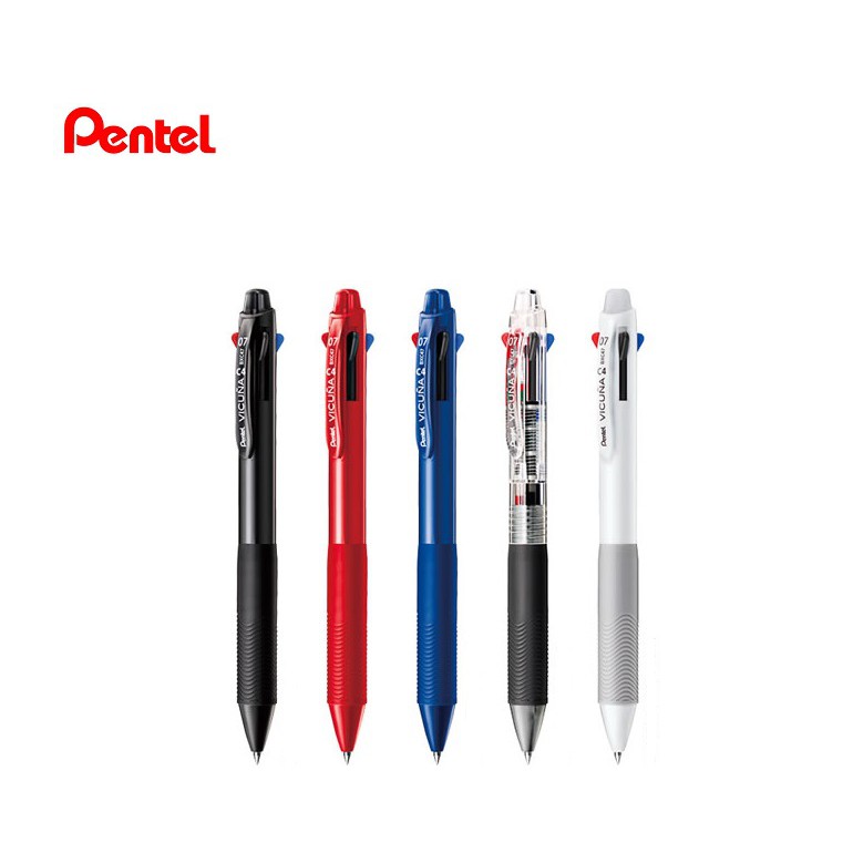 Pentel Vicuna MultiPen 4 Color Ink 0.7mm Ballpoint Pen Choose from 5 Body colors 