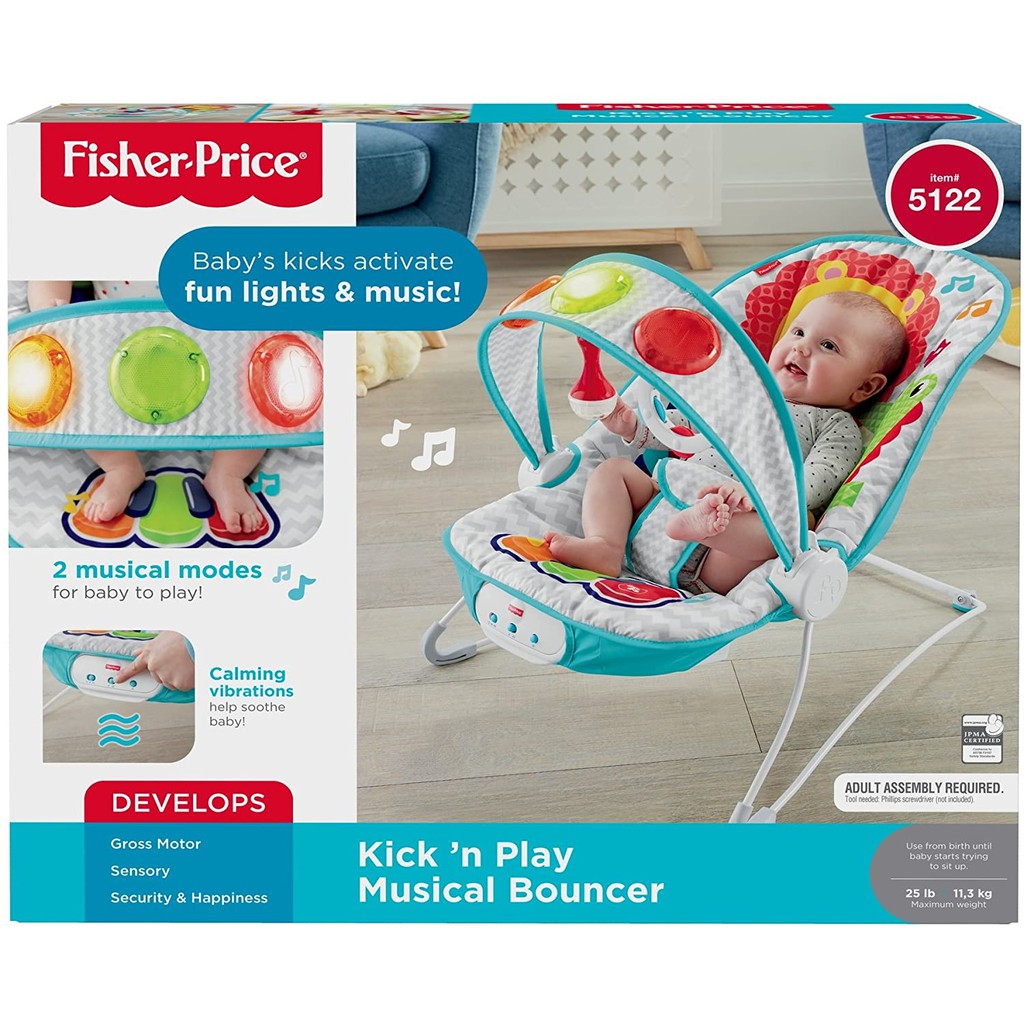 fisher price kick n play musical bouncer assembly