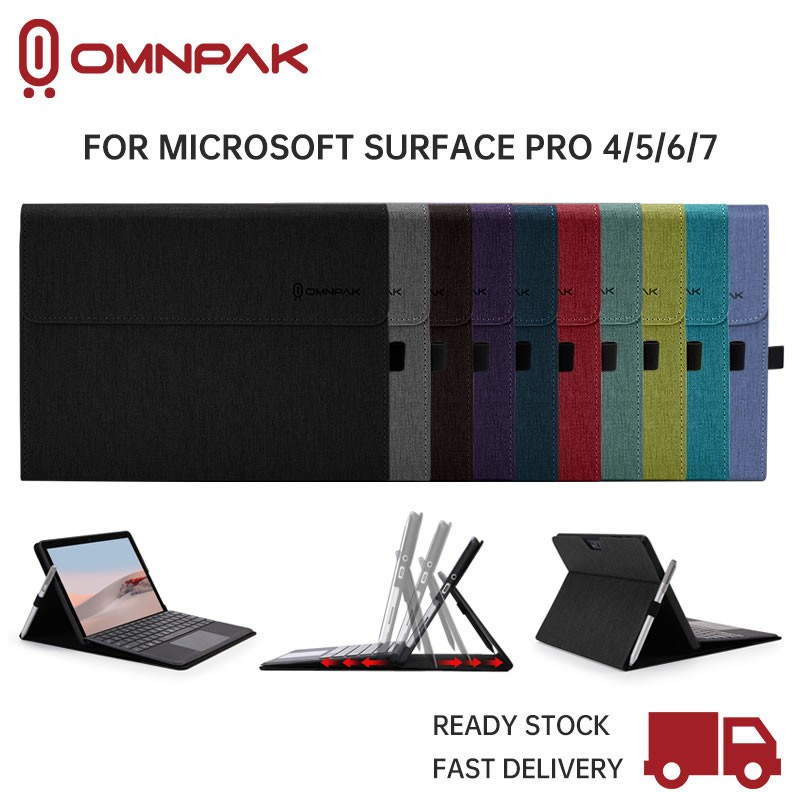 Surface Pro 7 Surface Pro 6 Omnpak Case and Covers for 12.3 Inch Microsoft Surface Pro 7+ Surface Pro 4 Compatible with Type Cover Keyboard（Keyboard Not Included） Surface Pro 5 