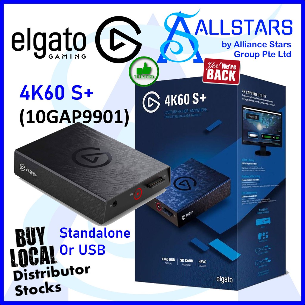 Elgato Game Capture 4K60 S+ (CS10GAP9901) 4K60 HDR10 capture w