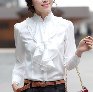 Emmeline Ruffle Blouse - White