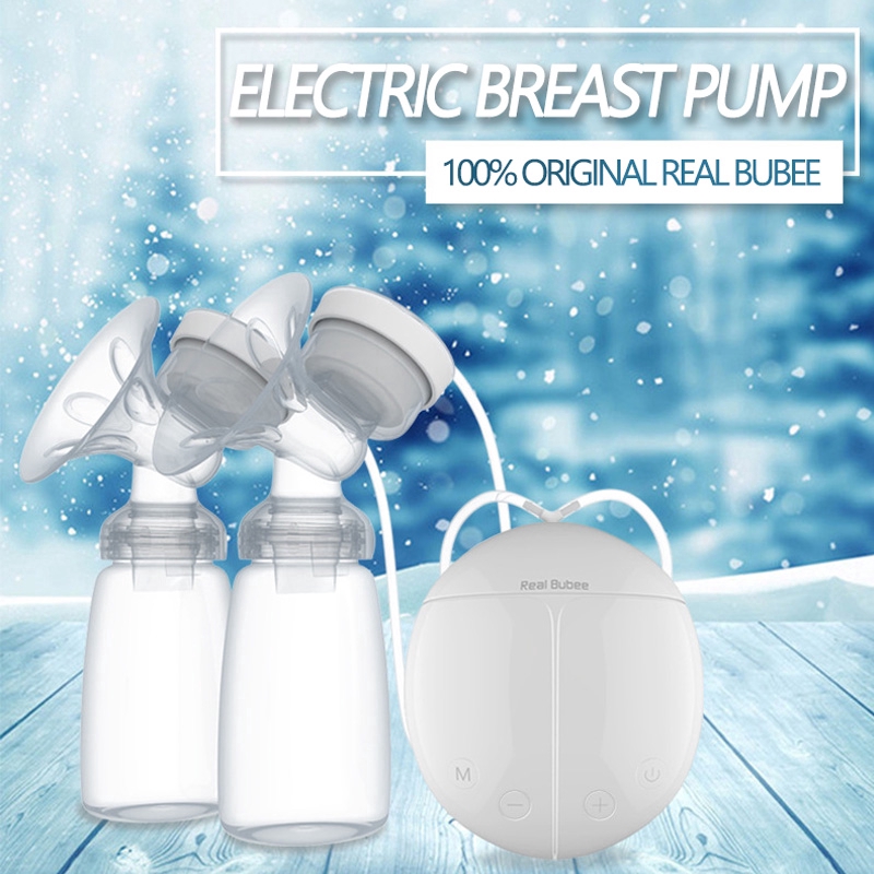 Real Bubee Double Electric Breast Pump Powerful Suction Multi-speed ...